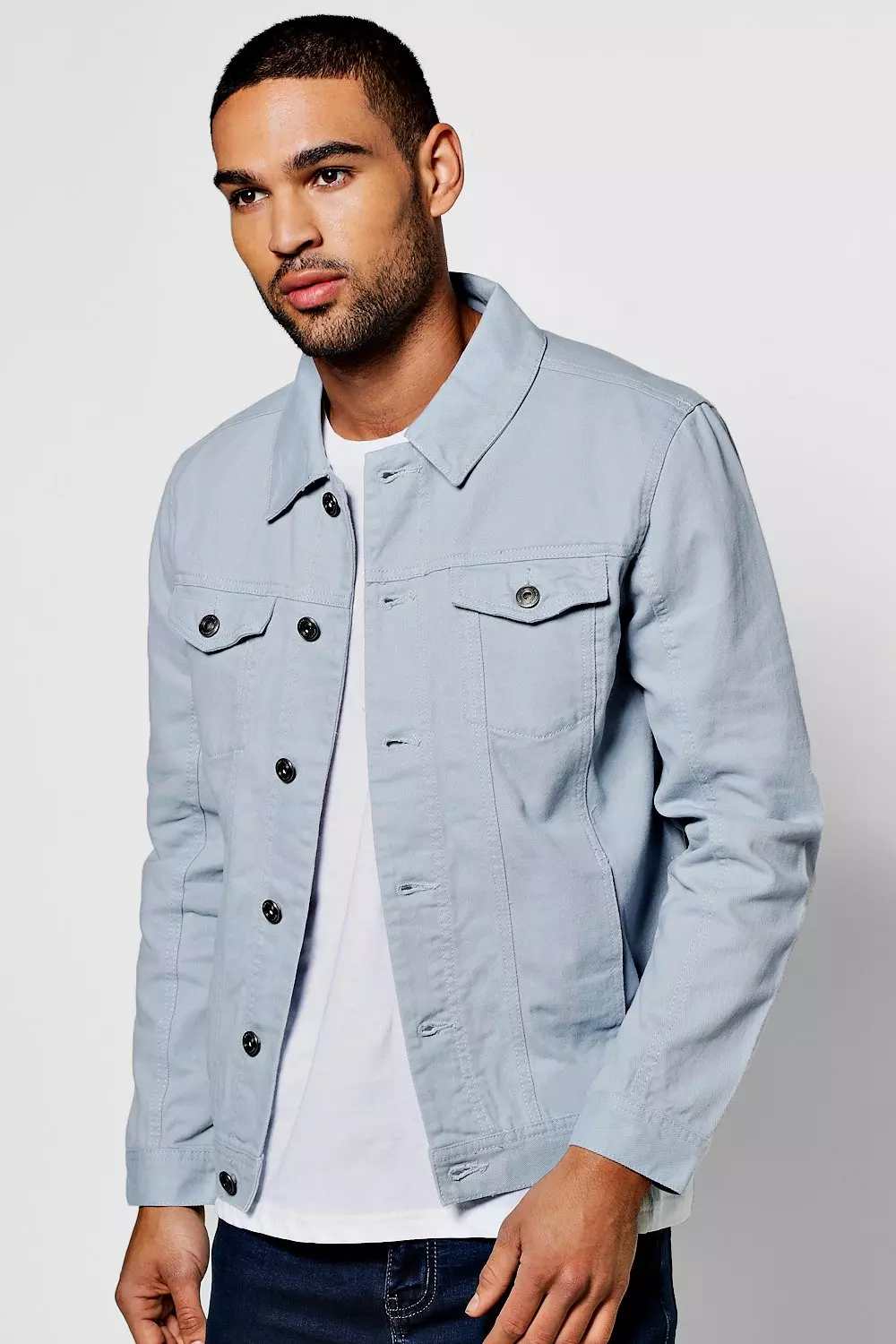 Pale blue hotsell denim jacket